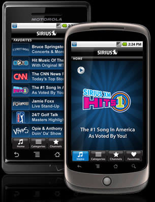 SIRIUS Satellite app for Android
